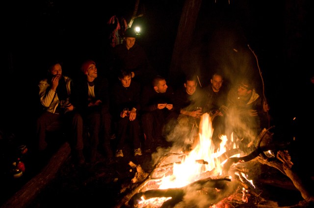 Camp Fire - More fire many campers 1